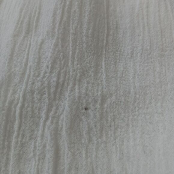 Hailey & Co. White Embroidered Bohohemian Fringe Tassel Blouse Women's Medium - Picture 10 of 12